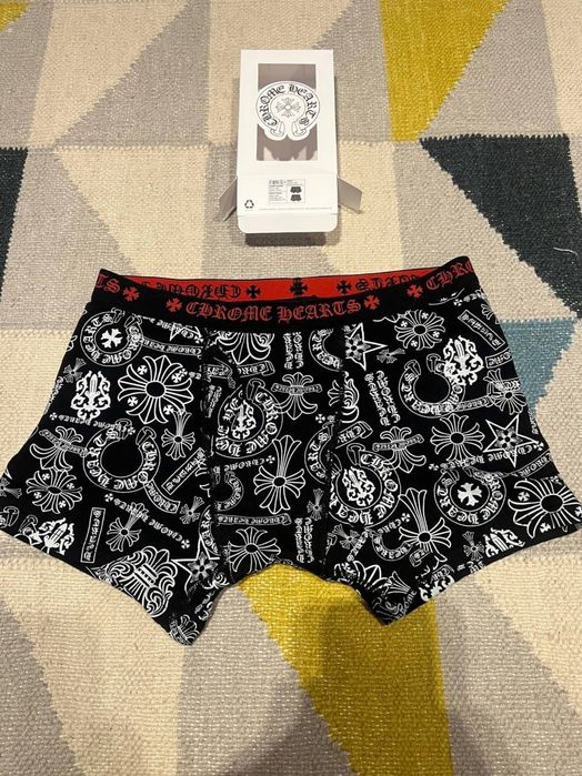 Boxeri Chrome Hearts bărbați, negri, M și L, trei modele, noi, nepurtați, cu cutie individuală