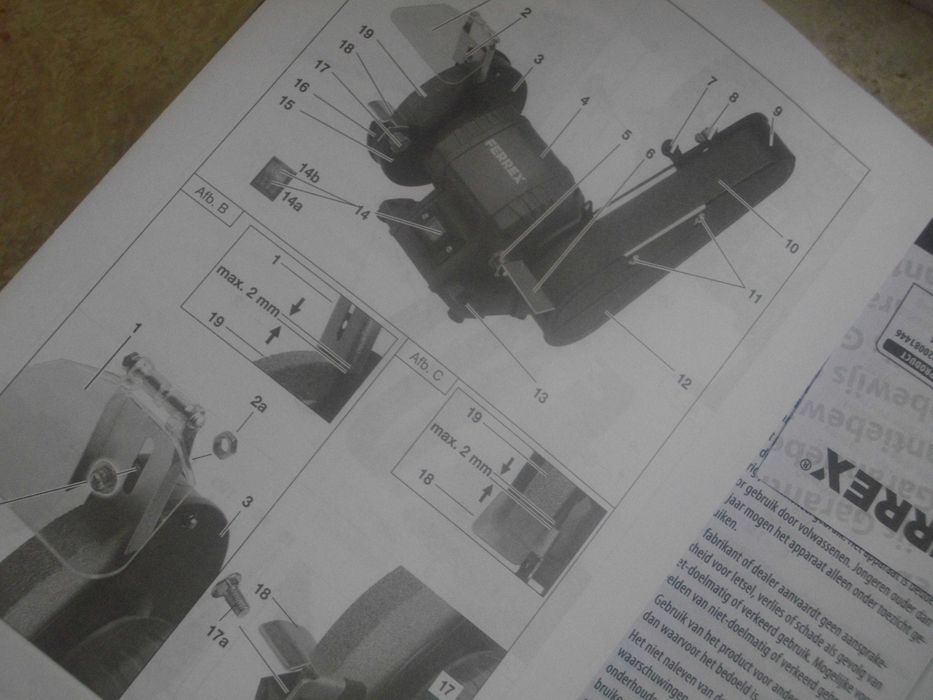 Нов Немски Шлифовъчен Шмиргел/Шлайф-Пълен Комплект-FERREX-240W/2980 об