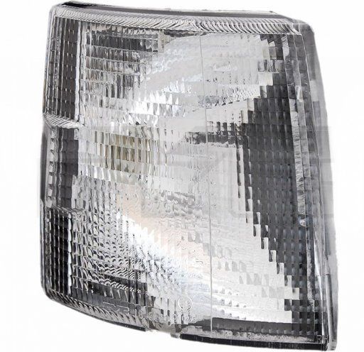 Lampa semnalizare fata Volkswagen Transporter (T4) Multivan 07.1990-03.2003 TYC partea stanga, cu suport bec, alb, interior negru, (nu este compatibil la Caravelle)