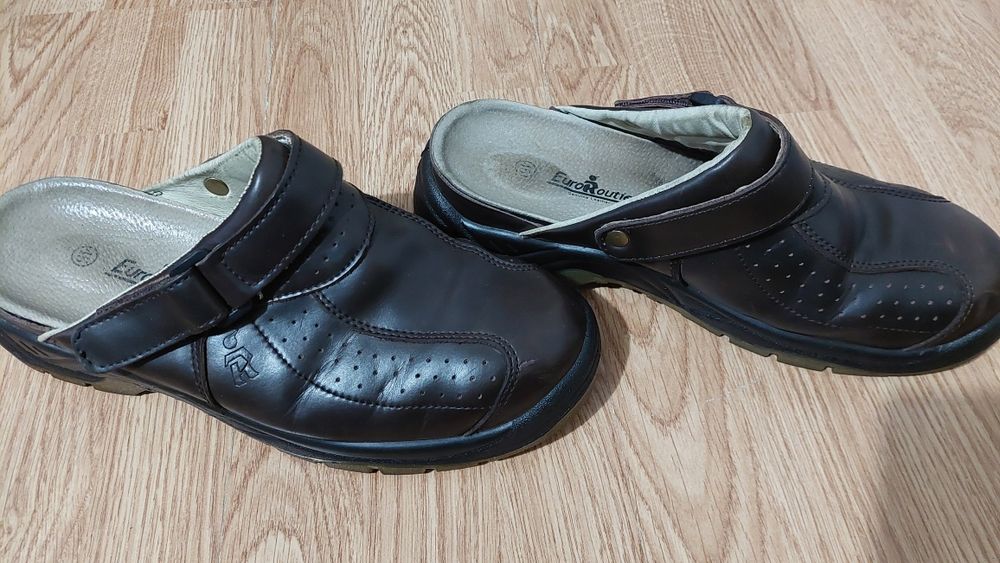 Мъжки кожени чехли EuroRoutier номер 45