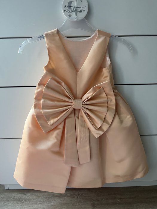 Официална бутикова детска рокля с голяма панделка | Размер 1.5г. и 5г.