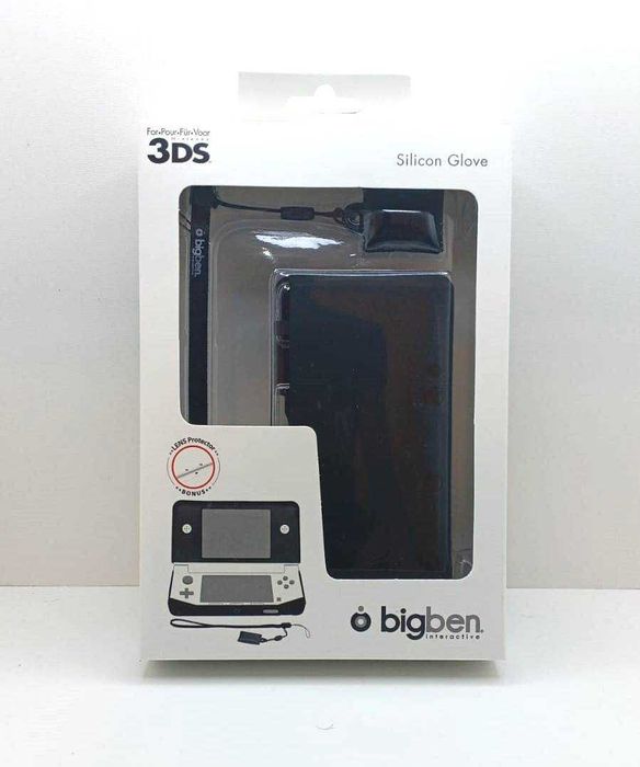 Черен силиконов калъф + Stylus - Nintendo 3DS