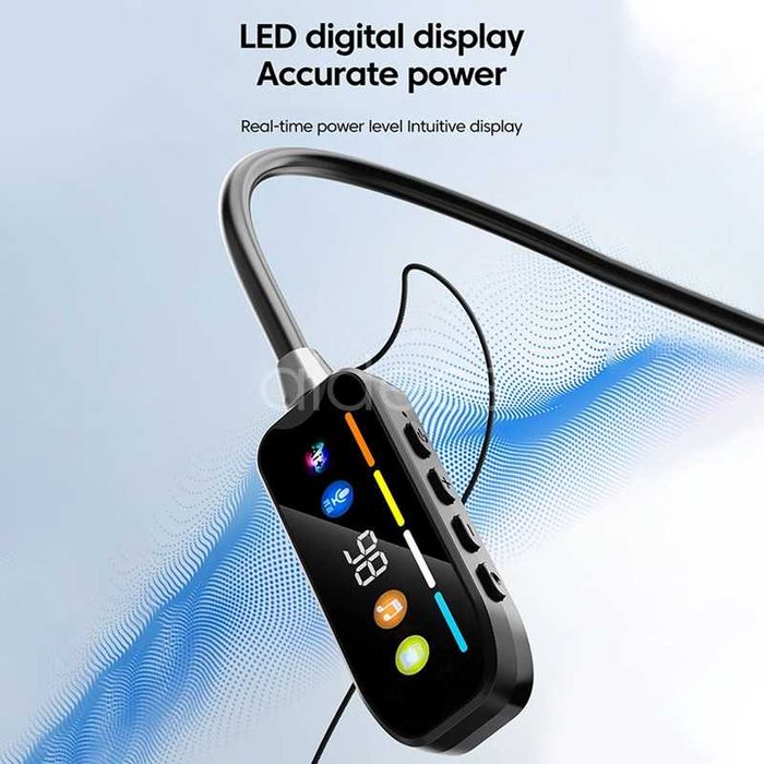 Безжични Bluetooth 5.4 стерео слушалки спорт за врат, слот за SD карта