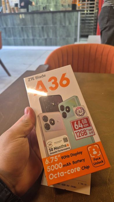 ZTE blade A36 64Gb Ram 12Gd