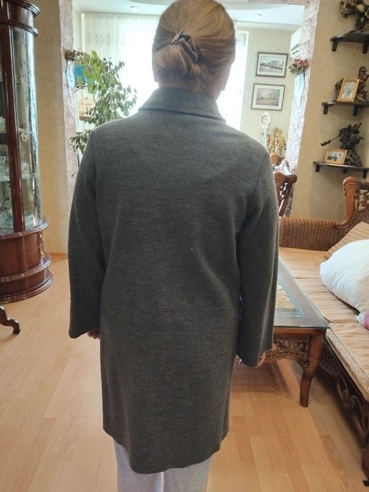 Пальто женское серое