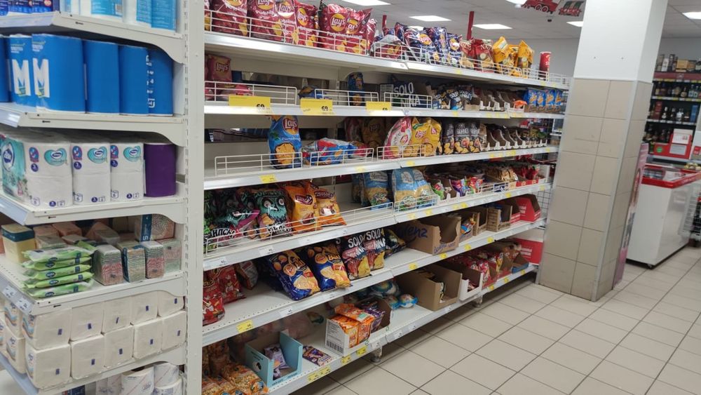 Стеллаж металлический для магазина