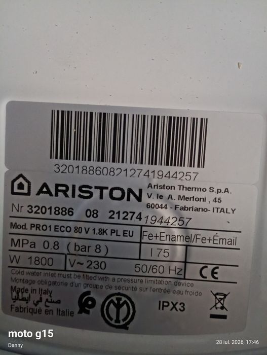 Boiler ariston aproape nou