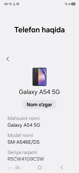 A54 5G  8/256 galaxy
