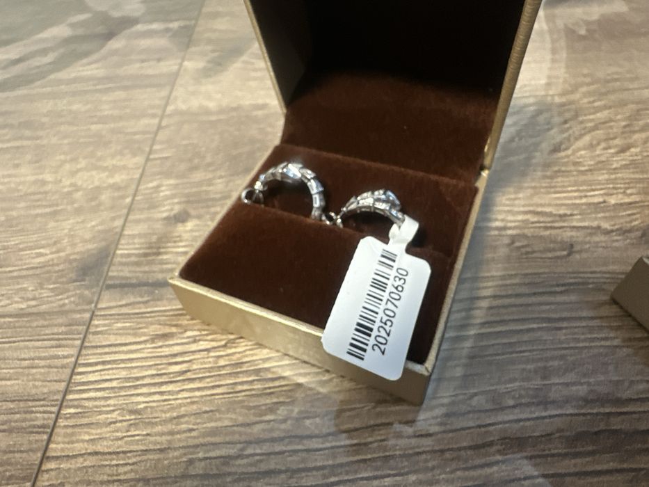 Кольцо и серьги набор