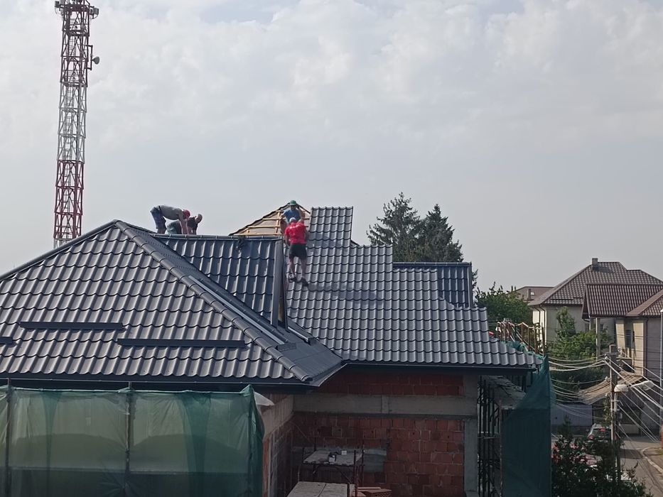 Țiglă Metalică Acoperiș RAL 7016 gri antracit mat 0,5 modele diferite