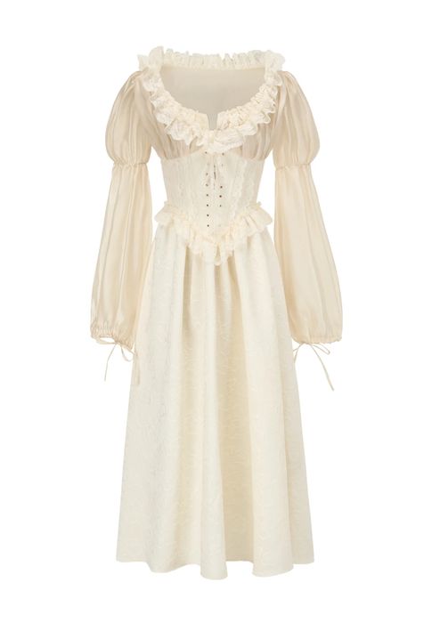 Новое Корсетное платье с рюшами