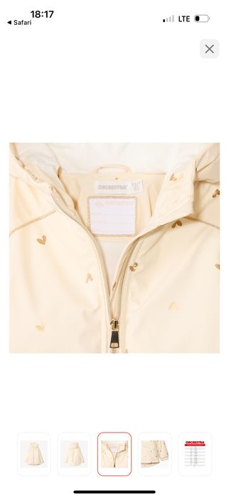 Orchestra новый Плащ теплый на девочку