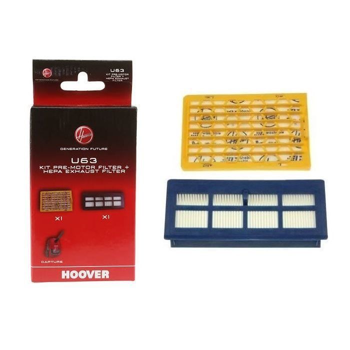 Kit filtru microfibre pentru aspirator Hoover U63