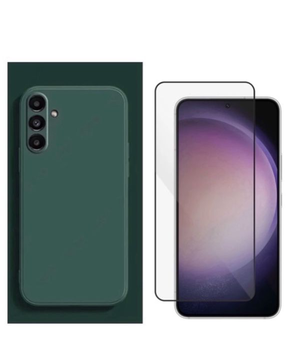 Samsung A51 A52S A53 A54 A56 Husa Silicon Catifea si Folie Sticla 11D