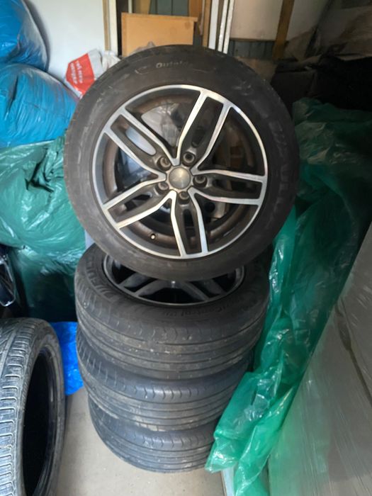Джанти с гуми 215 55 17 от vw passat b7 и b8
