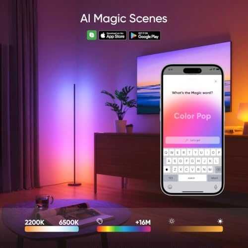 Nanoleaf RGBICW смарт LED подова лампа 1700lm Alexa