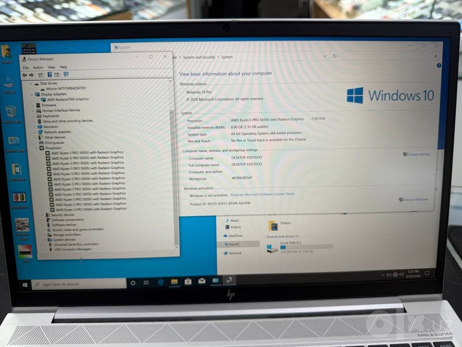 Noutbuk hp Elitebook 855 G8
