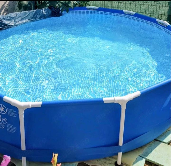 Piscină cadru metalic Intex 3.66m x 76cm + Prelată acoperire CADOU