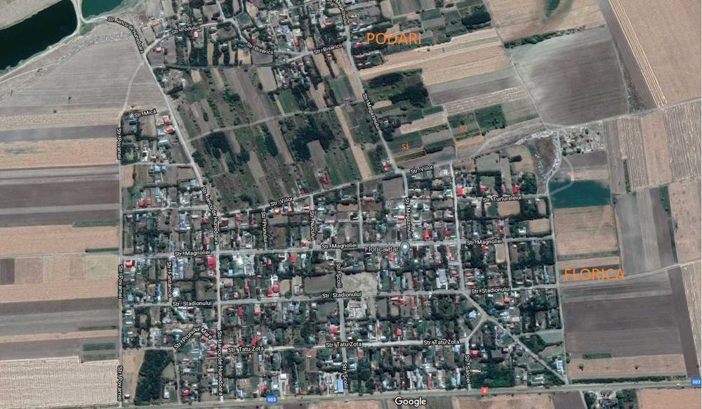 Teren 2 loturi 1000mp si 1827mp Sat Florica/Jud. Calarasi