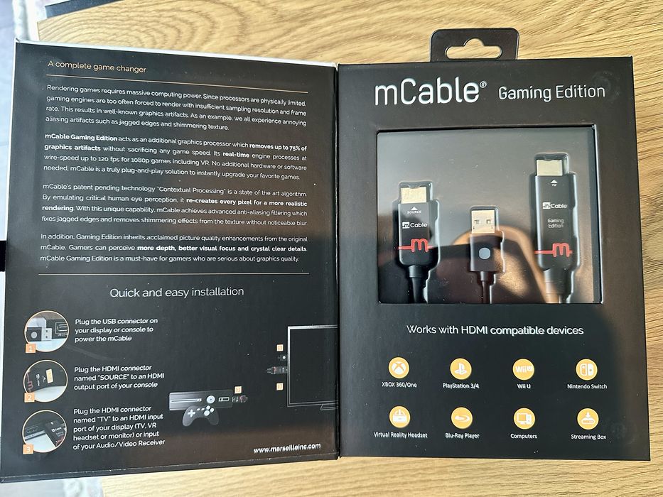 Cablu HDMI mCable Gaming Edition 1.8m Nintendo Playstation xbox