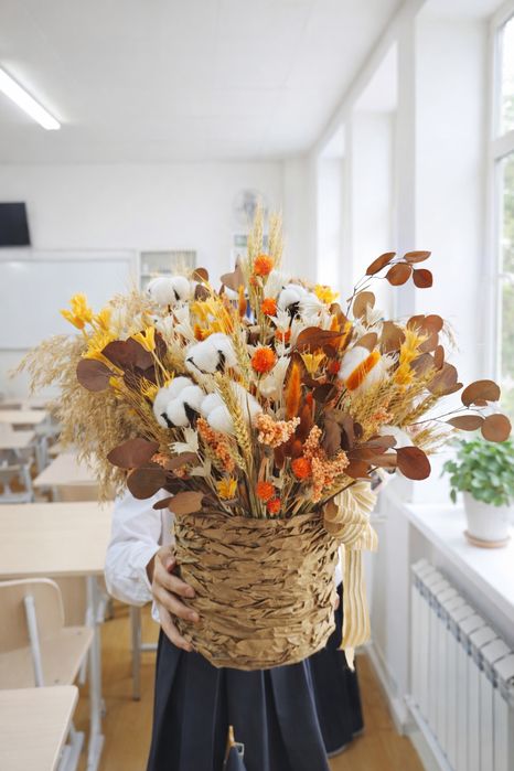 Букеты с сухоцветами