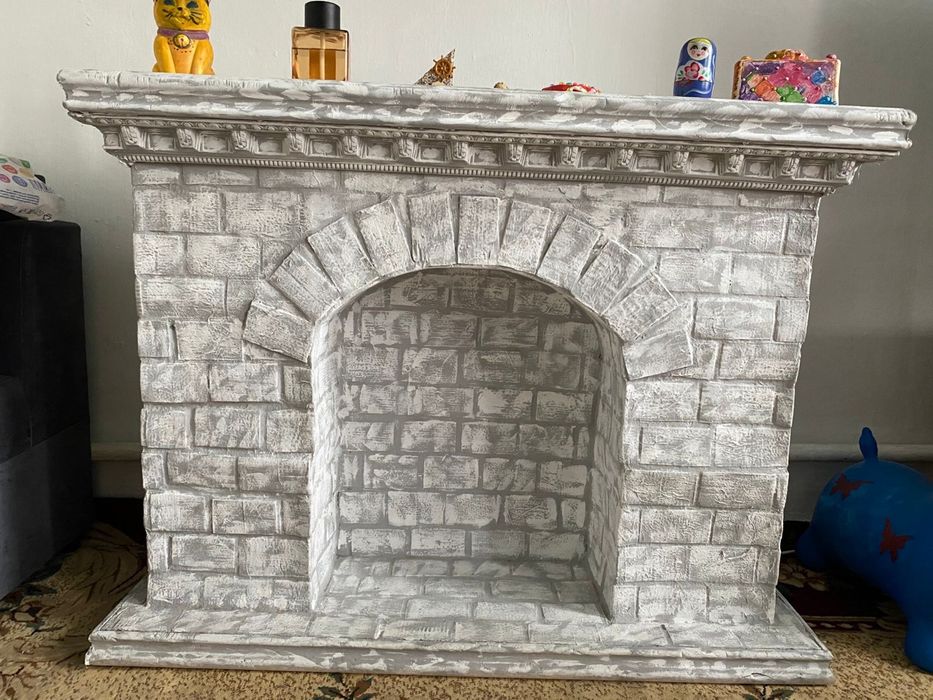 Камин рубчной работы