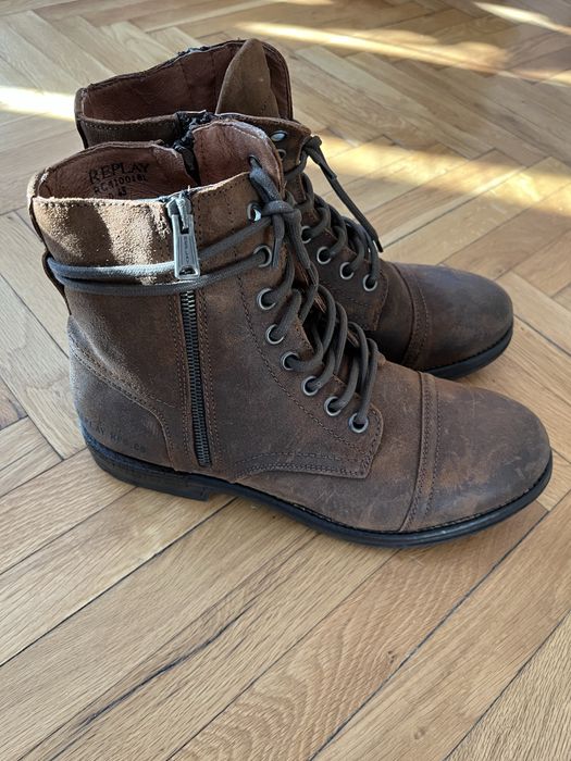 Нови мъжки обувки (боти) REPLAY 43 от естествена кожа