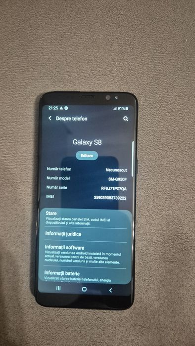 Samsung S8 negru