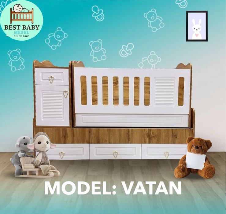 Детская кроват и шкаф belanchakli tebranadigan krovat va shkaflar