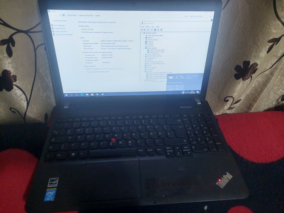 Laptop Lenovo Thinkpad Edge E540