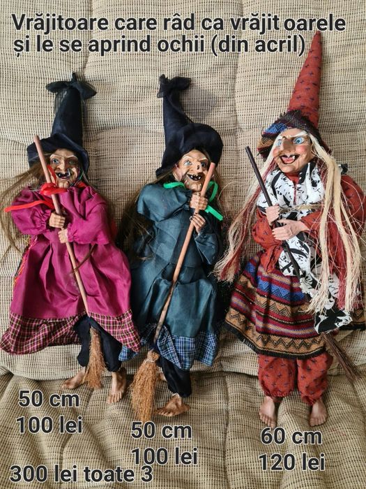 Păpuși vrăjitoare-decorațiuni