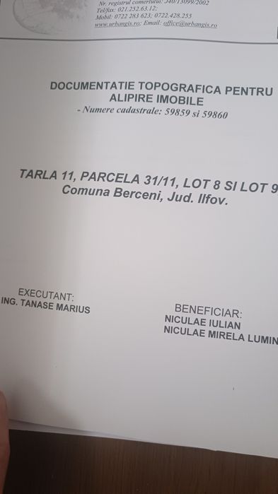 Proprietar! 99euro/mp Teren 922mp  Com Berceni, Aviatorilor,  Ciulin
