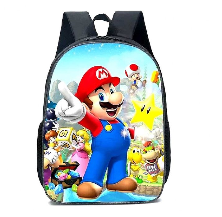 Ghiozdan Super Mario Bros Rucsac Copii Școală Grădiniță Nou