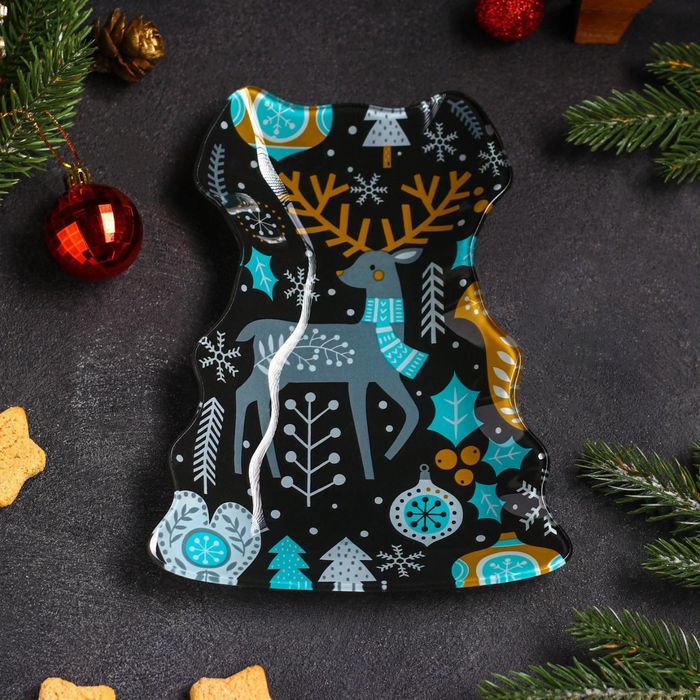 Тарелочки новогодние