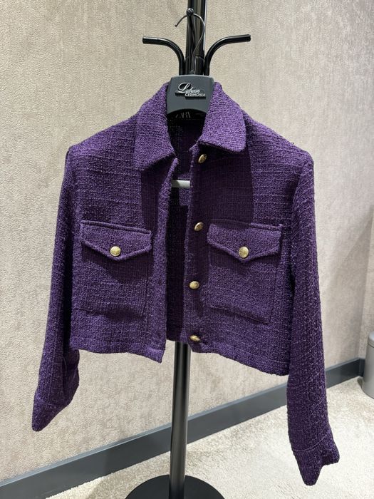 Твидовый Жакет Zara