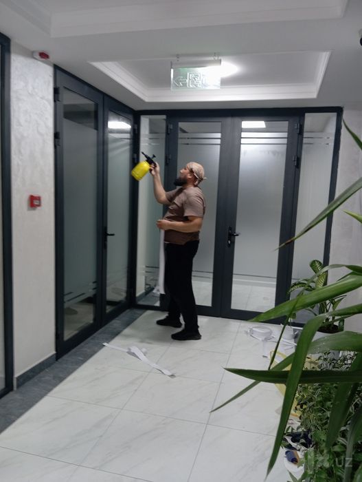 Тонировка матовый туманка рекламный самоклйка для стекол