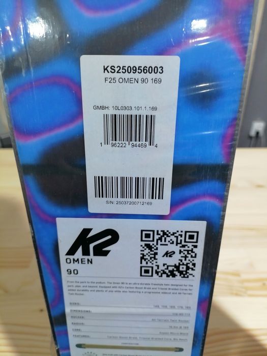 Schiuri ski Freestyle K2 Omen 90 Nou! 169 cm