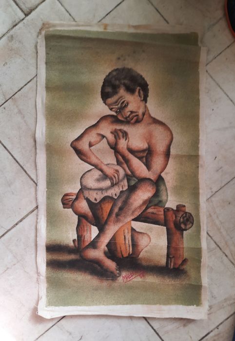 Картини африкански и българска