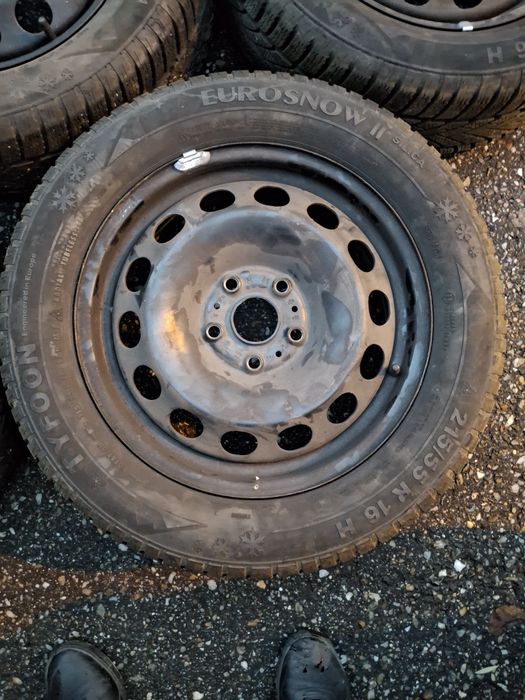 Vând Jante 5x112 R16 215 55 16 Iarna Seat Skoda Audi VW