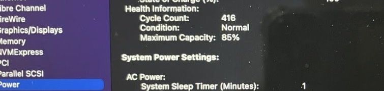 Macbook air 13d m1, 8/256, 85%