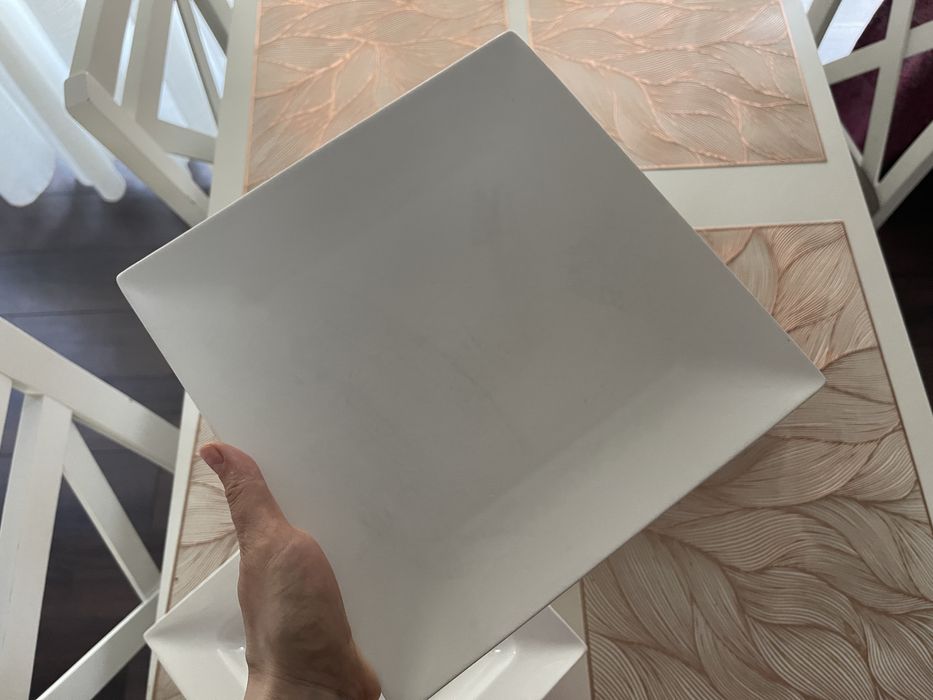 Farfurii ceramica alba, 11 buc, Ambition, calitate superioara