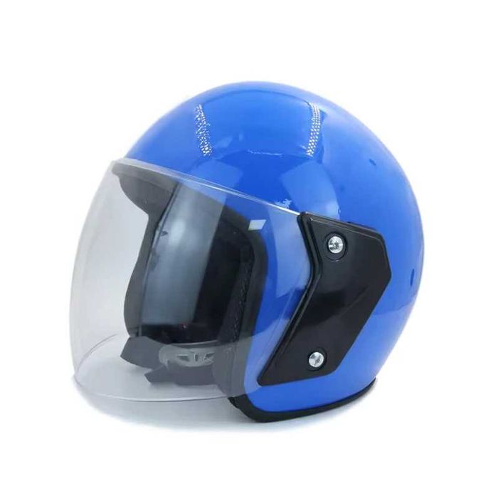 Casca Scuter/Moto/ATV Open Face, Marime Universala, Viziera, Albastru
