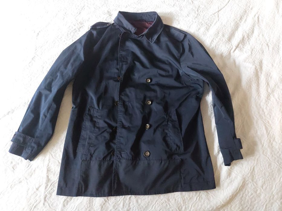 ZARA / Зара - тъмносин шлифер - Размер XL