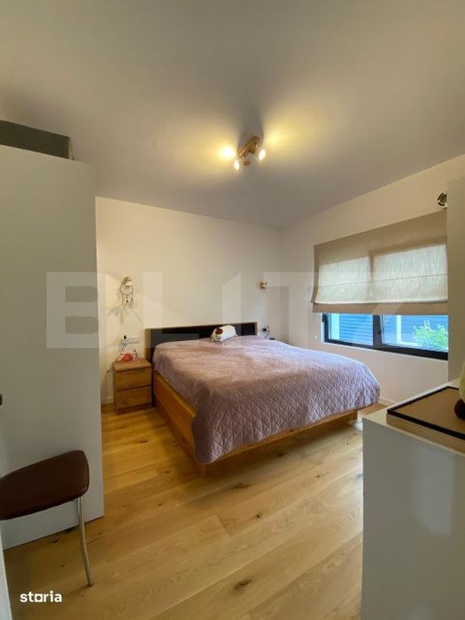 Casa moderna pe parter, 120 mp utili, teren 9 arii – complet mobilat