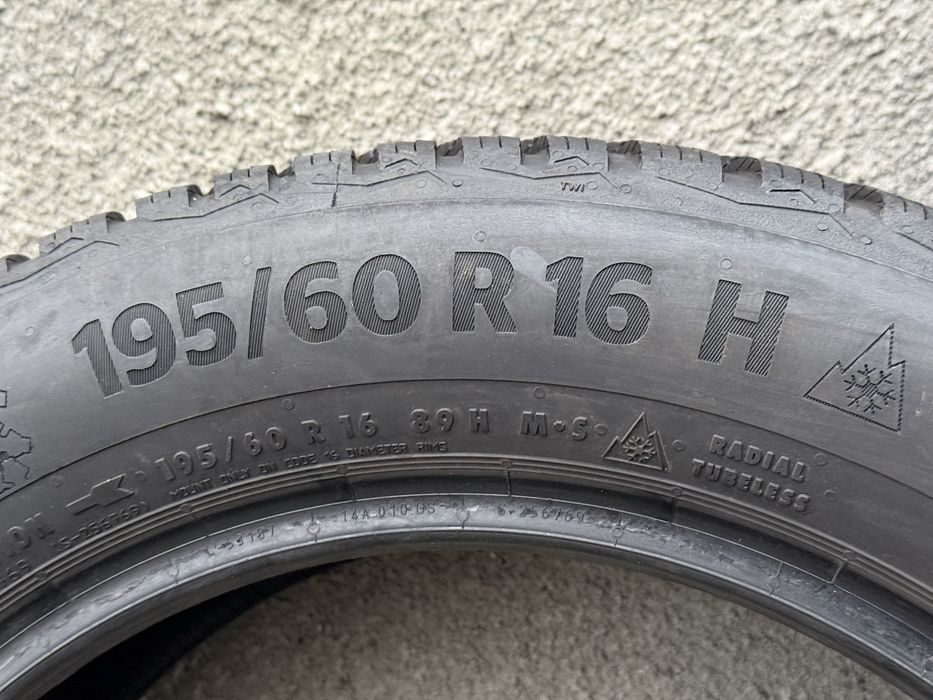 195/60/16 M+S CONTINENTAL Dot 2523 Profil 8mm