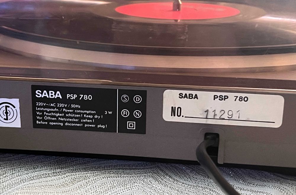 Pick-up SABA PSP 780 full automatic curea noua stare foarte buna