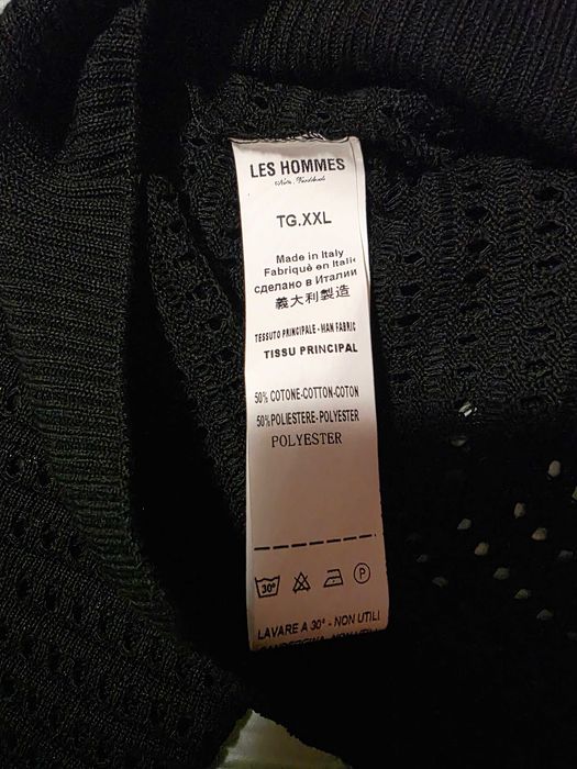 LES HOMMES нов памучен пуловер XXL