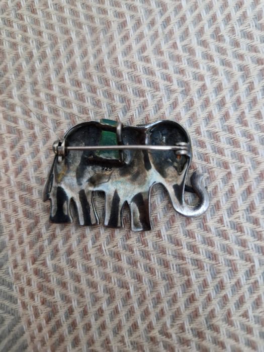 Винтаж брошь серебро Марказит