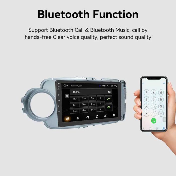 Мултимедия за Toyota Yaris Android Навигация Двоен дин плеър Yaris