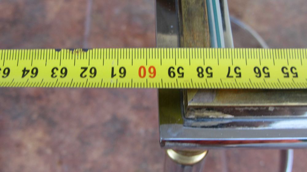 Masuta cafeavintage, alama,inox,sticla anii 70 patina, deosebita